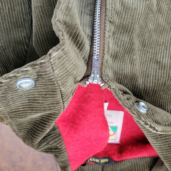 Vintage Field and Stream Mens medium Corduroy Hunting Coat Wool lined - Picture 4 of 14